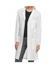 Cherokee long unisex lab coat with Certainty - White 