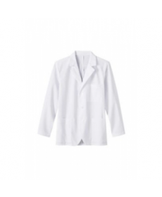 Meta mens consultation length lab coat - White 