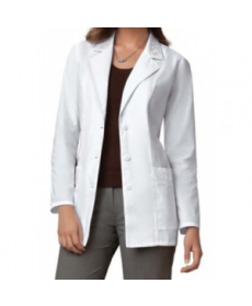 Cherokee embroidered lab coat with Certainty - White 