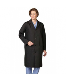 Fashion Seal unisex black lab coat - Black 