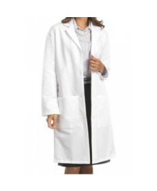 Fashion Seal unisex full length lab coat - White 