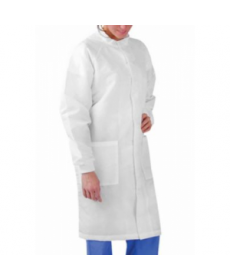 Landau uniforms unisex barrier lab coat - White 