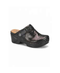 Nurse Mates Casey women's nursing clogs - Black Python - 