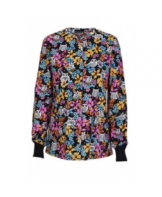 Cherokee Fine Feathered Friends print scrub jacket - Fine Feathered Friends 