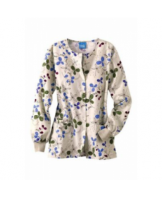 Cherokee Scrub HQ Clover Park print scrub jacket - Clover Park 