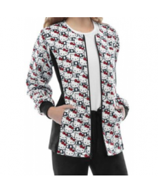 Cherokee Tooniforms Hello Kitty Always print scrub jacket - Hello Kitty 