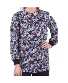 Landau Uniforms Scattered Blooms print scrub jacket cattered Blooms Multi 