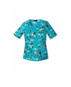 Cherokee Keep Clean print scrub top - Keep Clean 