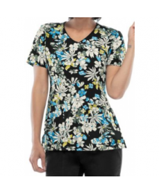 Cherokee Runway Fantastically Floral print scrub top - Fantastically Floral 