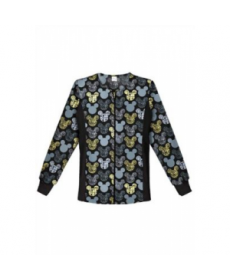 Cherokee Tooniforms Just Scrolling Along print scrub jacket - Just Scrolling Along - 