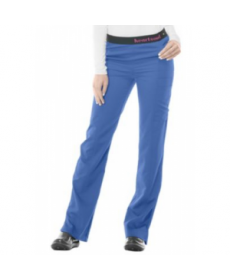 HeartSoul logo elastic waistband scrub pants with Certainty - Ceil 