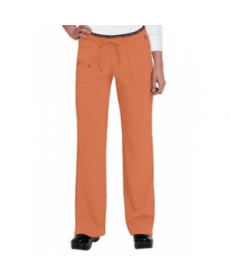 HeartSoul Heart Breaker drawstring scrub pant - Orange Pop 