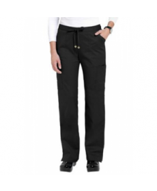 HeartSoul Charmed-pocket cargo scrub pant - Black 