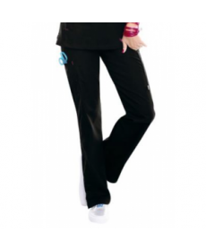 Smitten Posh Rock It slim-leg drawstring scrub pant - Black - TXS