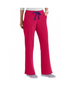 Jockey zipper pocket drawstring scrub pant - Berry 