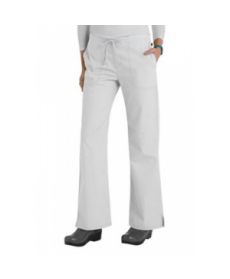 Code Happy basic drawstring scrub pant with Certainty - White 