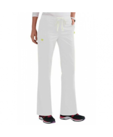 ViVi by Med Couture Sherry drawstring scrub pant - White - PM