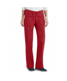 Dickies Gen Flex low rise slim drawstring scrub pant - Crimson - PXL