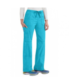 WonderFlex Faith multi-pocket cargo scrub pant - Aqua 