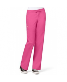 WonderWink Utility Girl cargo pocket scrub pant - Hot pink 