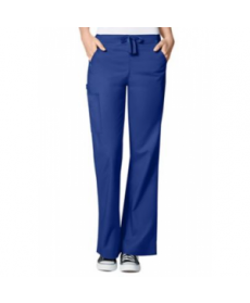 WonderFlex Grace flare leg cargo scrub pant - Galaxy blue 