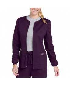 Cherokee Workwear Core Stretch scrub jacket - Eggplant 