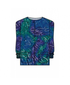 Landau Finger Paint print scrub jacket - Finger Paint 