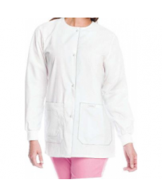 Landau tie back warmup jacket - White 