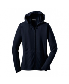 Ladies modern stretch full zip jacket - Navy 