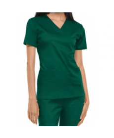 Cherokee Luxe womens v-neck scrub top - Hunter 