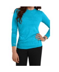 Greys Anatomy Meredith long sleeve burnout scrub tee - Turquoise 