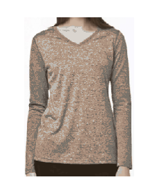 Carhartt v-neck long sleeve tee - Heather Grey 