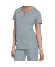 Cherokee Workwear 4 Pocket scoop neck scrub top - Grey 