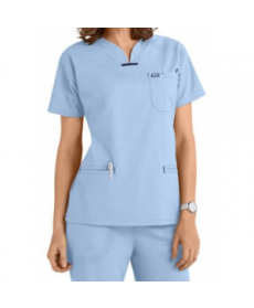 IguanaMed quattro scrub top - Ceil Blue 