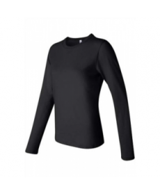 Ladies Bella long sleeve tee - Black 