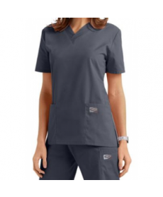 ScrubZone classic v-neck scrub top teel 