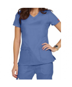 Dickies EDS Signature junior fit v-neck scrub top - Ceil 