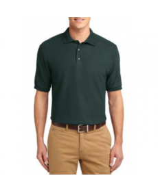 Port Authority Mens Silk Touch short sleeve polo - Dark Green 
