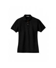 Ladies pique polo - Black 