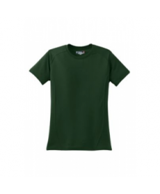 Ladies dry zone raglan accent t-shirt - Forest green 