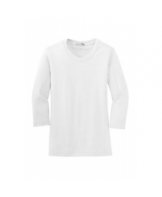 Port Authority ladies modern stretch tee - White 