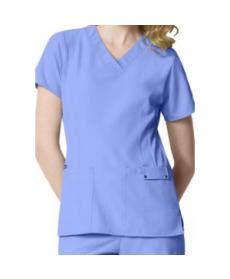 WonderWink Easy Fit contoured v-neck scrub top - Ceil 