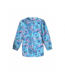 Cherokee Scrub HQ Fly by Night print scrub jacket - Fly By Night 