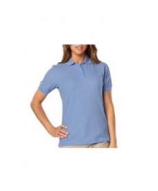 Blue Generation ladies wicking polo ight Blue 
