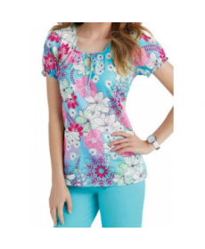 Med Couture In Full Bloom print scrub top - In Full Bloom 