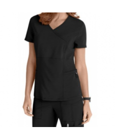 Lynx Untamed Fierce crossover scrub top - Black 