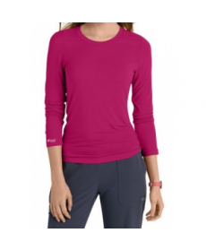 Greys Anatomy Signature long sleeve underscrub tee - Begonia 