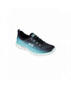 Skechers Sport Active Glider Fearless athletic shoe - Black/Aqua 