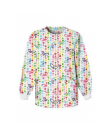 Cherokee Scrub HQ Butterfly Dots print scrub jacket - Butterfly Dots 