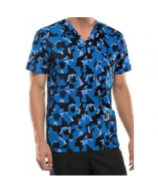 Dickies EDS Roger That mens print scrub top - Roger That 